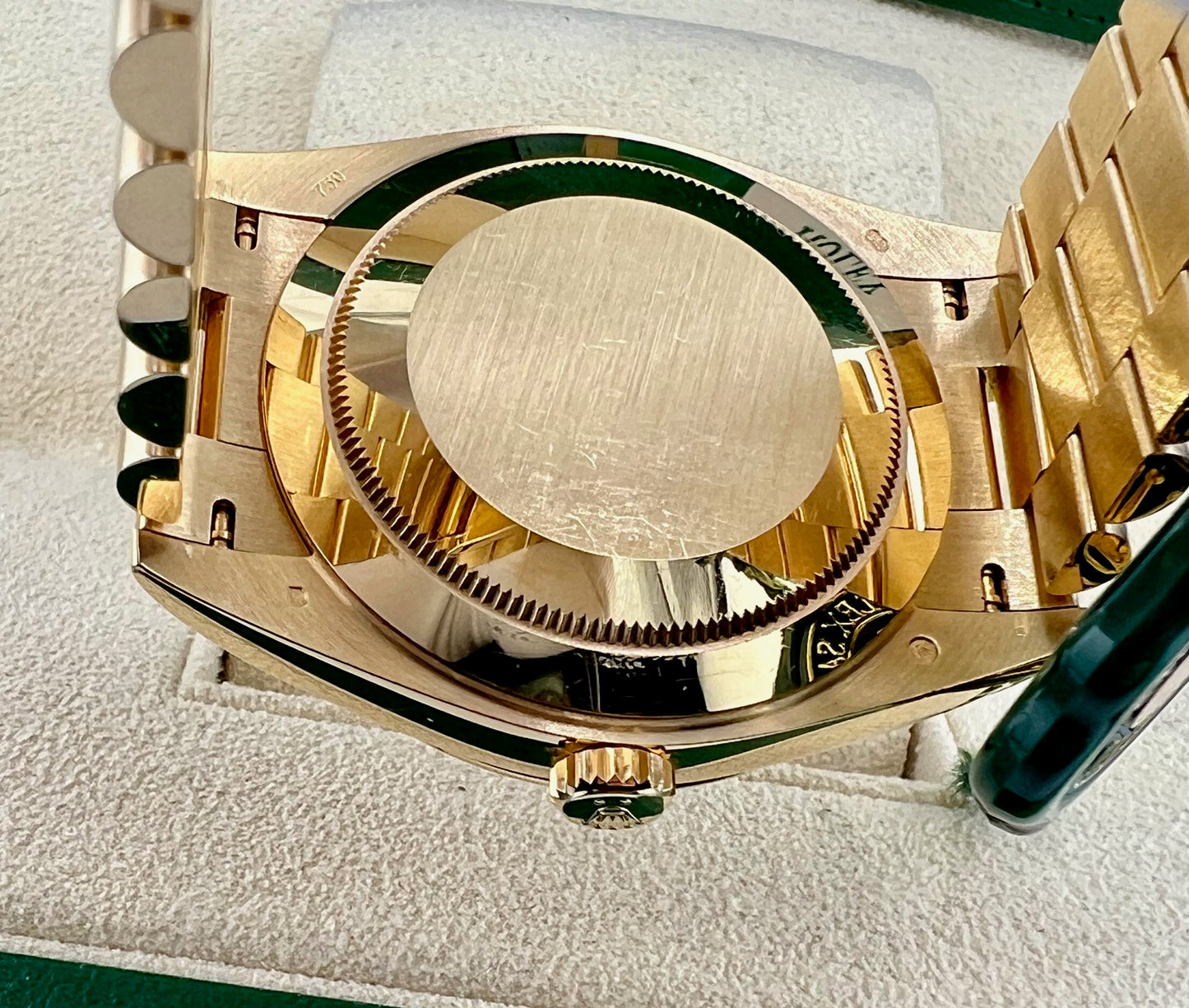 Rolex Day-Date 40mm 228238 Silver Diagonal Motif Dial 2019 full Set