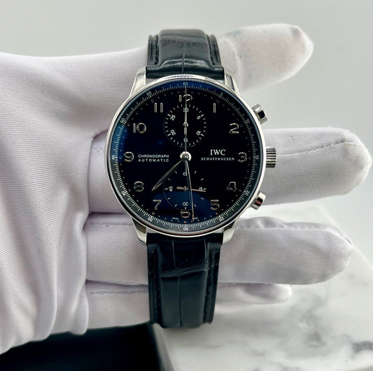 IWC Portuguese Chronograph IW371438 Black Dial no paper IWC