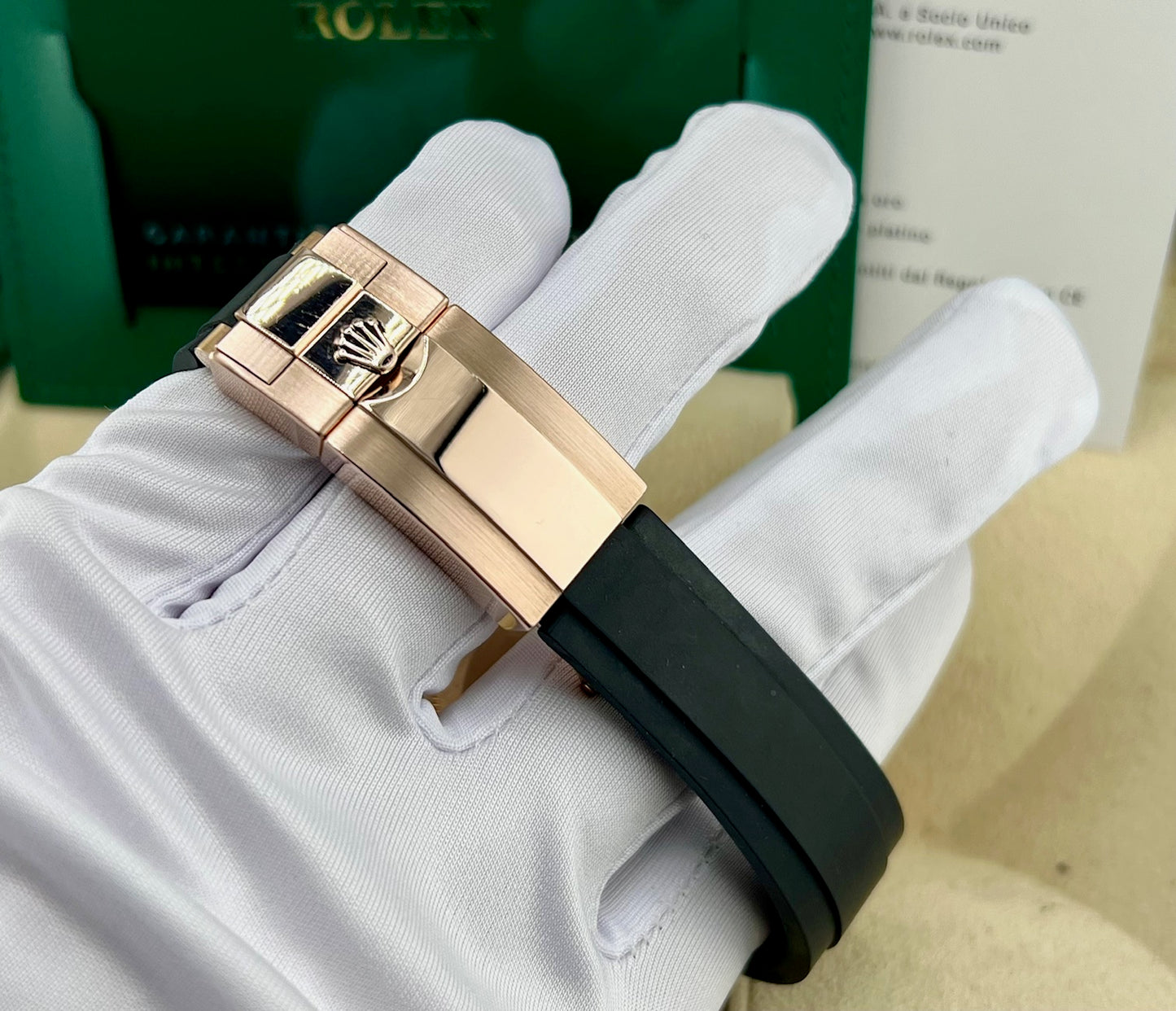 Rolex Daytona 116515LN Sundust Baguette index 2023 full set