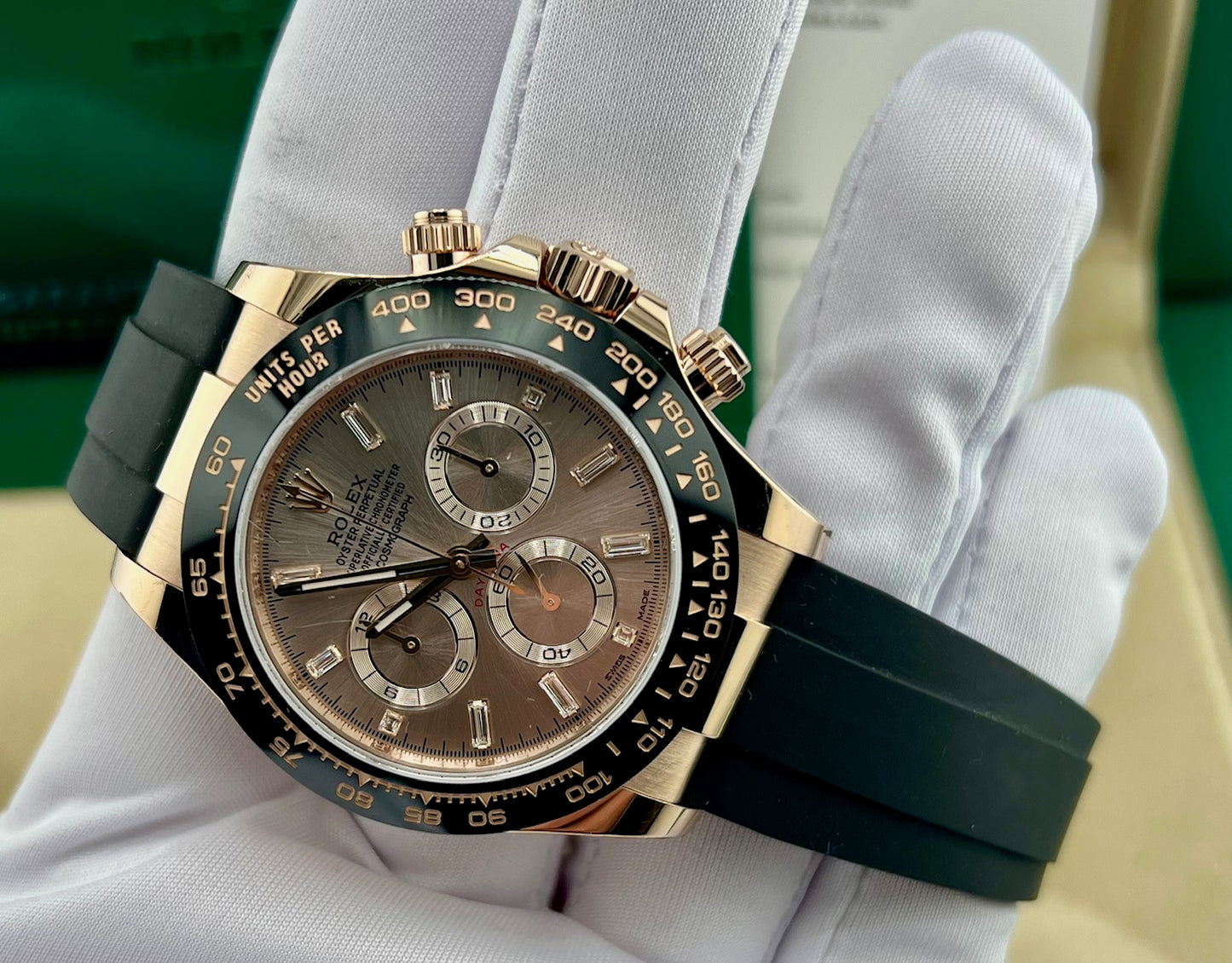 Rolex Daytona 116515LN Sundust Baguette index 2023 full set