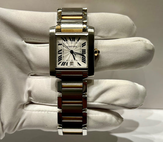 Cartier Tank Francaise 2302 28X32mm solo orologio only watch