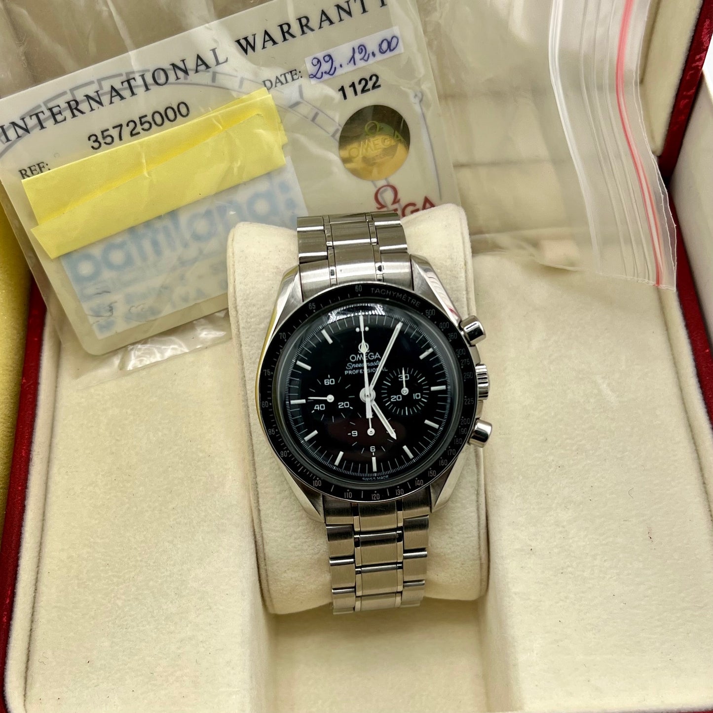 Omega Speedmaster Professional Moonwatch 35725000 Full Set 2000 ITA