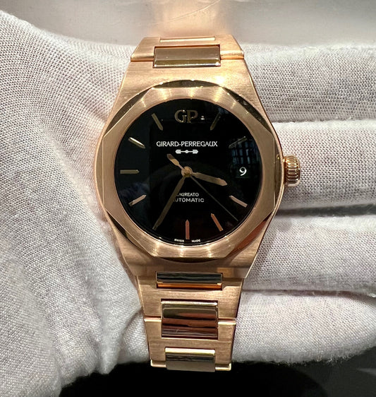 Girard Perregaux Laureato 42mm 18kt Pink Gold Dial Onix Dial 2022