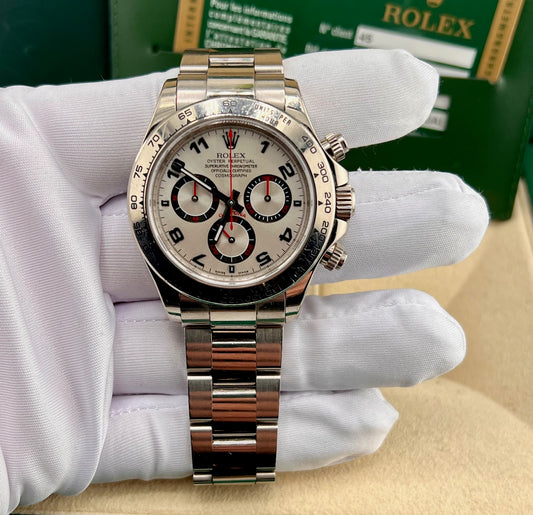 Rolex Daytona 116509 Racing Dial White Gold 2008 11 1/2 Links (CH)