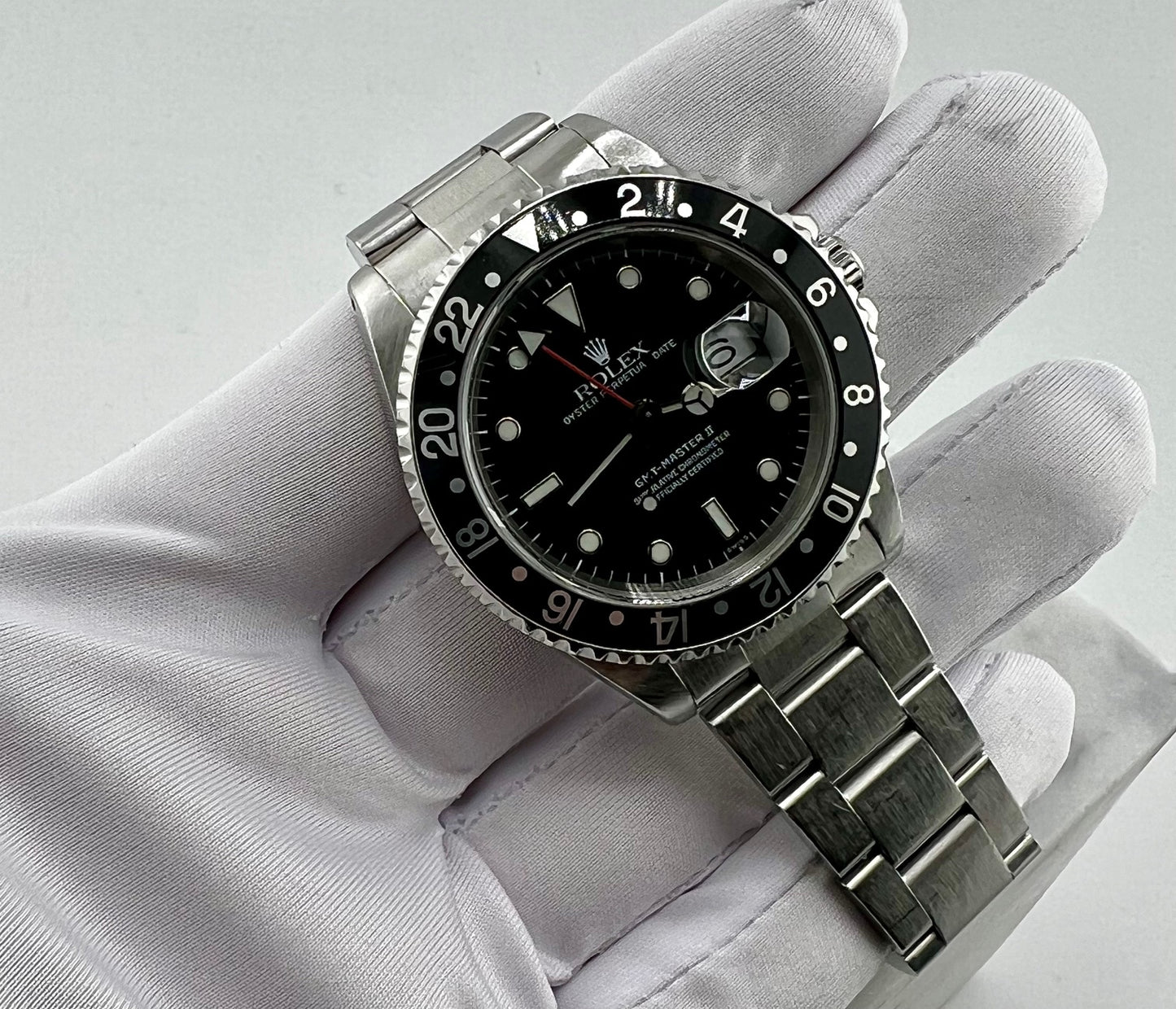 Rolex GMT-Master II 16710 Black Bezel 1999 ''Swiss'' only solo orologio