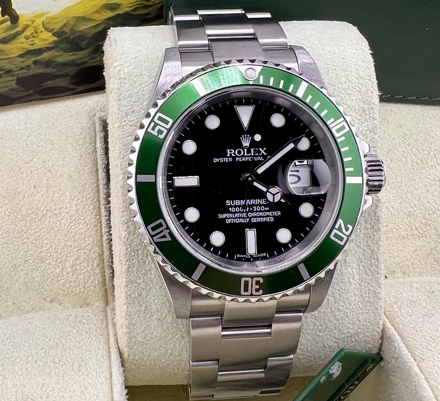 Rolex Submariner "Kermit" 16610LV Full Set Like New 2005 (Grecia)