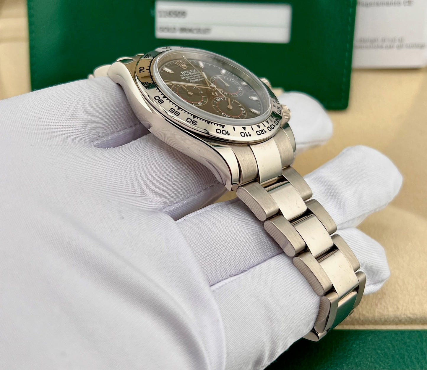 Rolex Daytona 116509 Blue Dial Full Set 2017 ITA 11 links 1/2