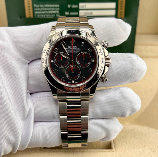 Rolex Daytona 116509 Racing Dial White Gold 2008 10 1/2 Links (Svezia)