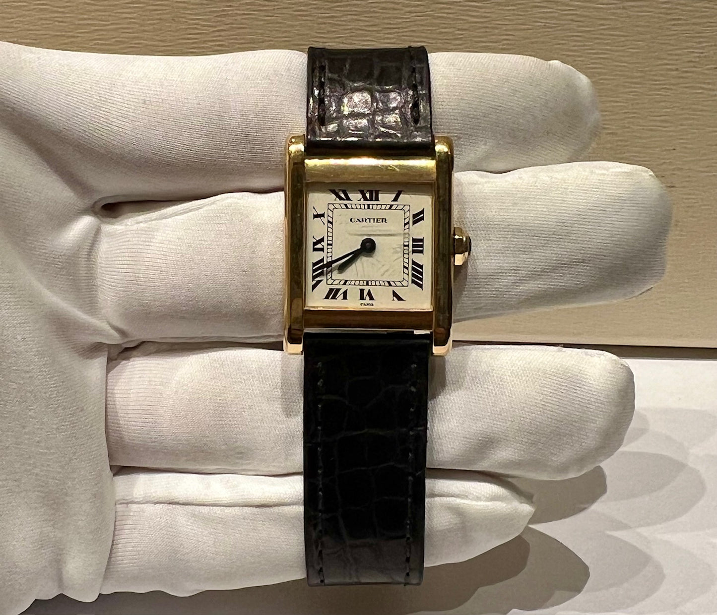 Cartier Tank modello ''Paris Normale'' ref. 78092 only watch solo orologio 23X30mm