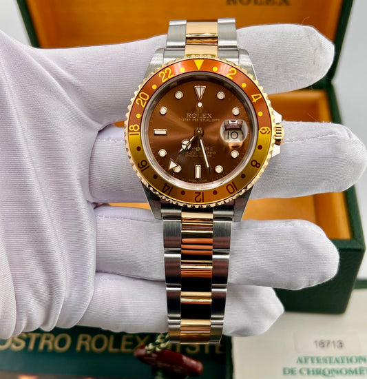 Rolex GMT-Master II 16713 Eye Of The Tiger Oyster 2004 Ita Full Set