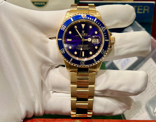 Rolex Submariner Date 16808 Blue Dial 1988 Box & Paper