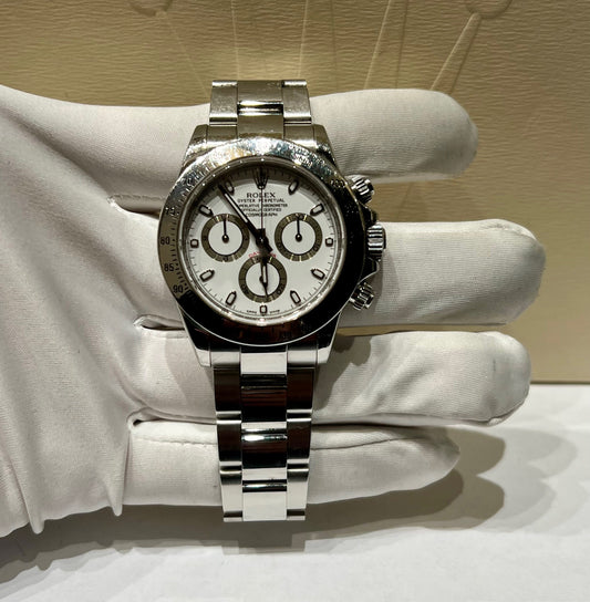 Rolex Daytona 116520 40mm White Dial 2008 RRR only watch solo orologio