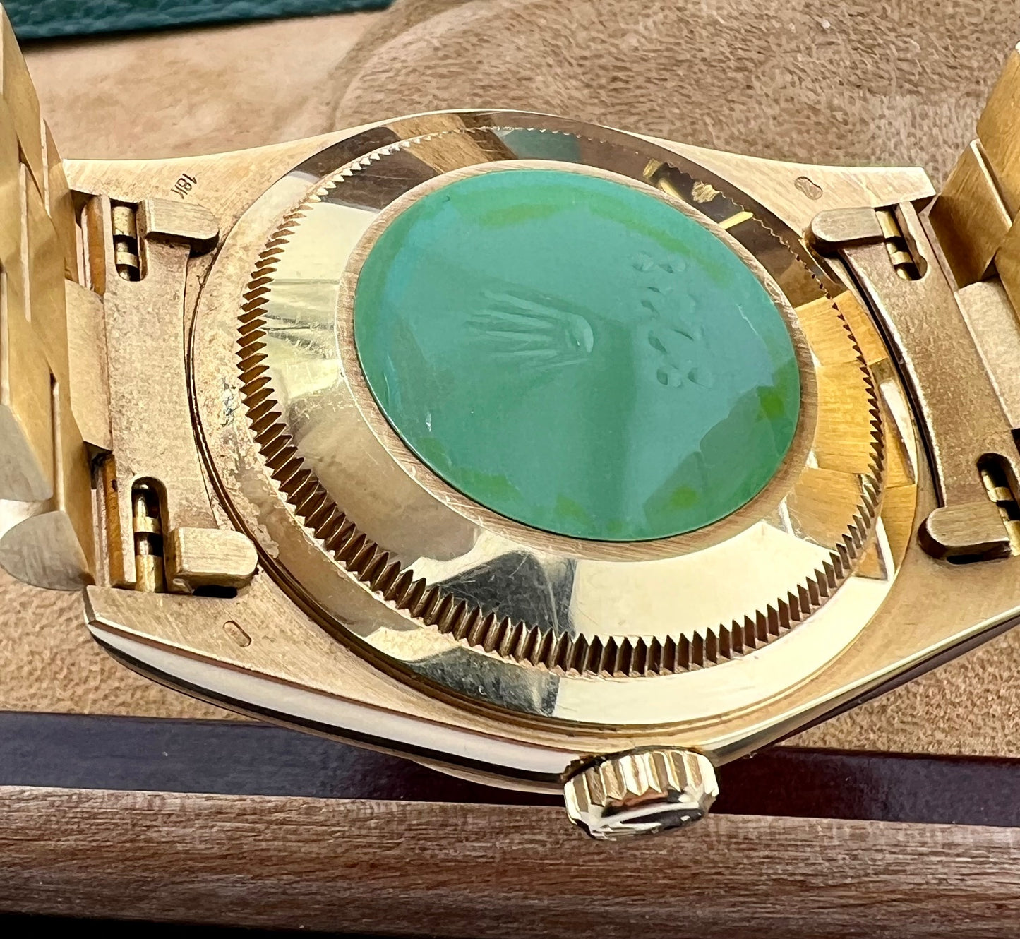 Rolex Day-Date 36mm 18238 Lapislazuli Dial 1990 Box&Paper