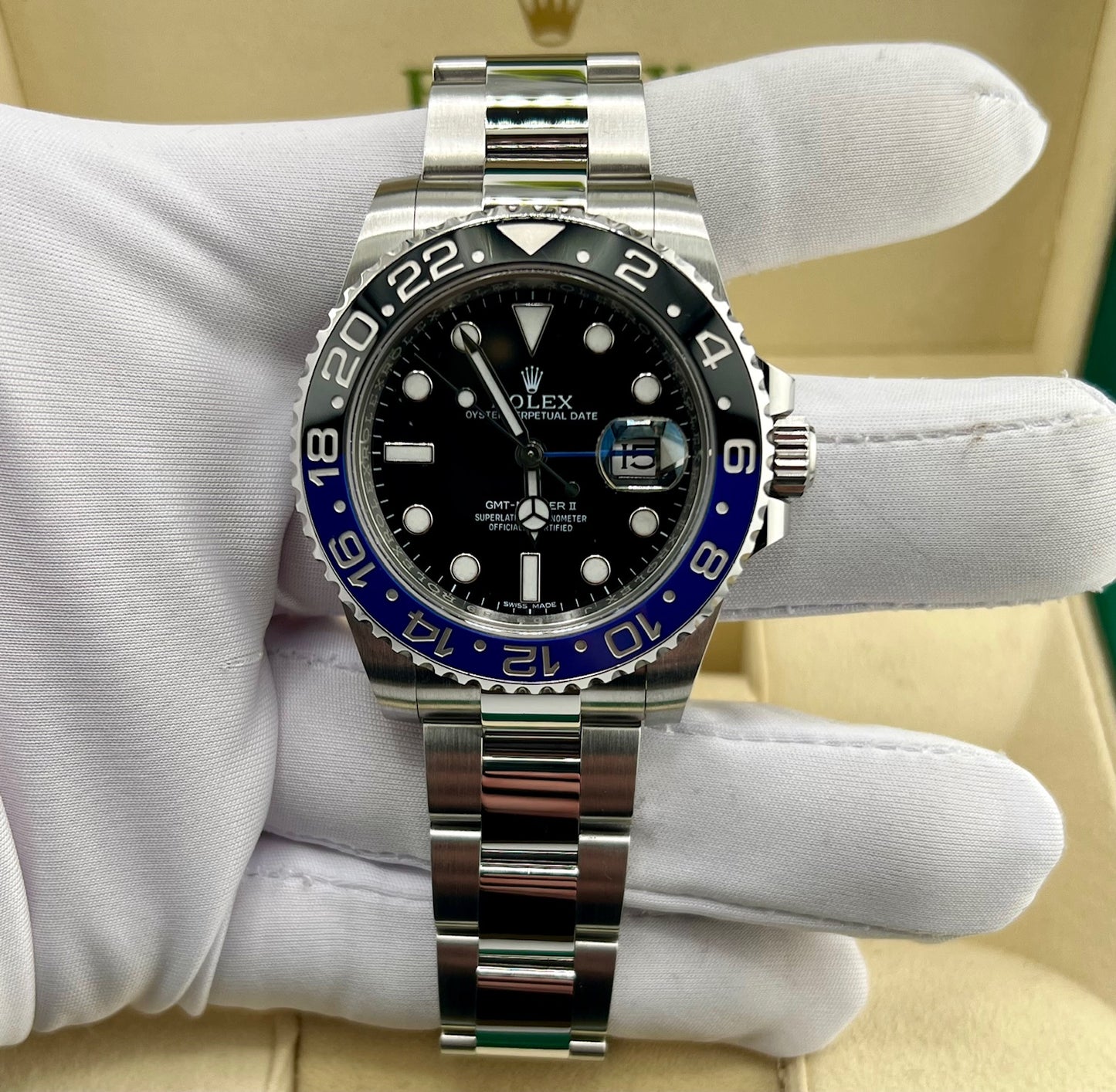 Rolex GMT-Master II "Batman" 116710BLNR 2016 CH Full Set
