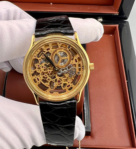 Audemars Piguet Skeleton BA4232 NOS condition very rare 35mm yellow gold