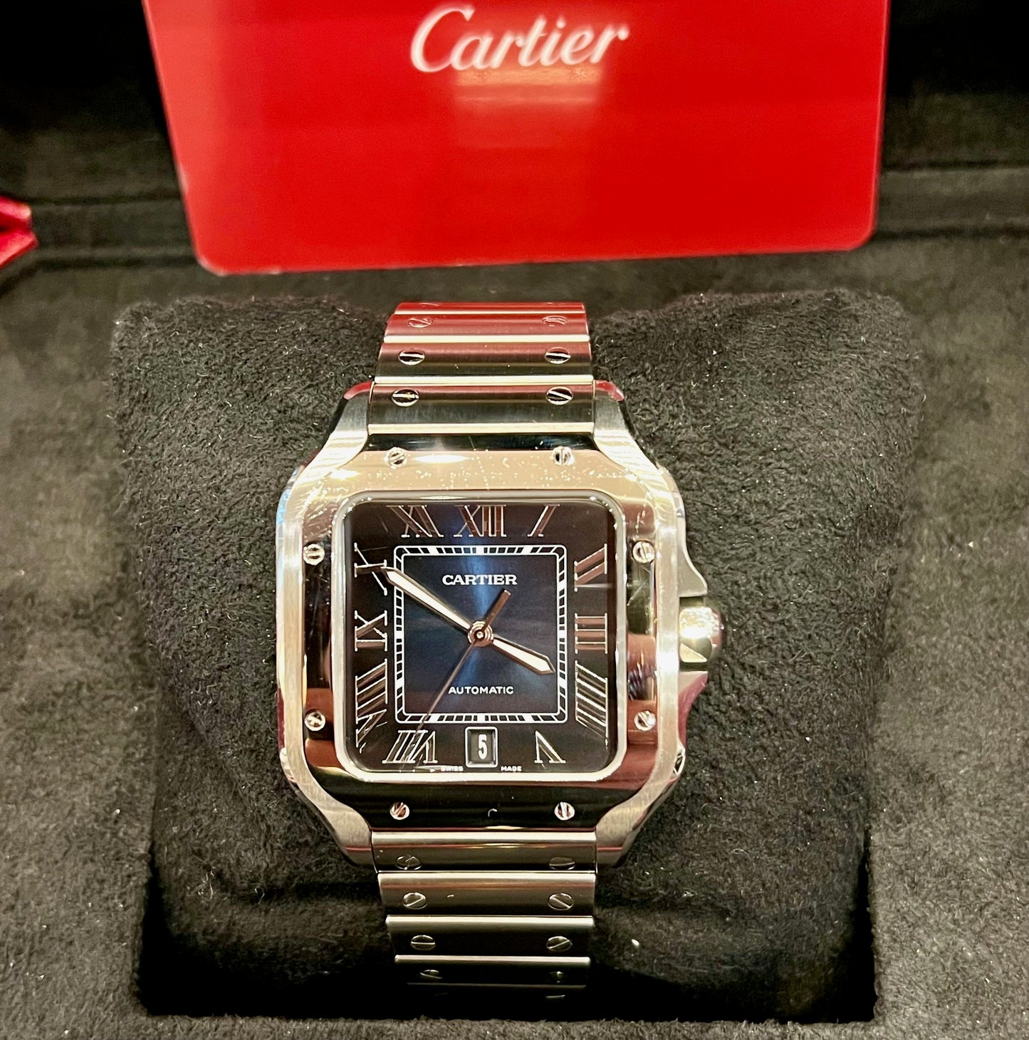 Cartier Santos De Cartier WSSA0030 Blue Dial 2023