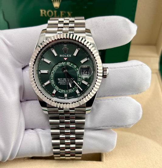 Rolex Sky-Dweller 336934 Green Dial 2024 Jubilèe 16links