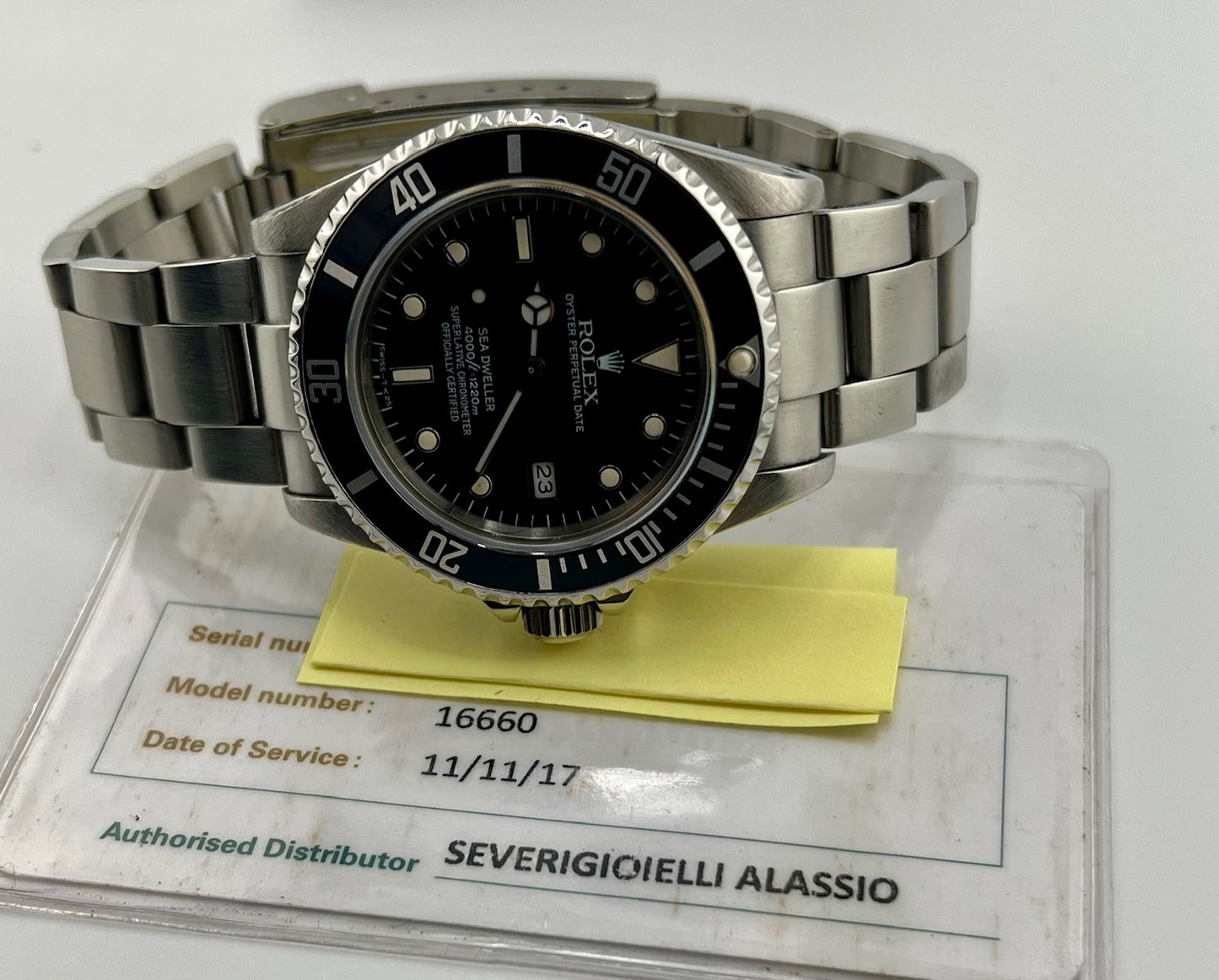 Rolex Sea-Dweller 16660 Triple Six ''Spyder Dial''1983 Service Rolex 2017