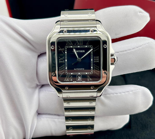 Cartier Santos Large WSSA0013 Blue Dial 2019 Full Set