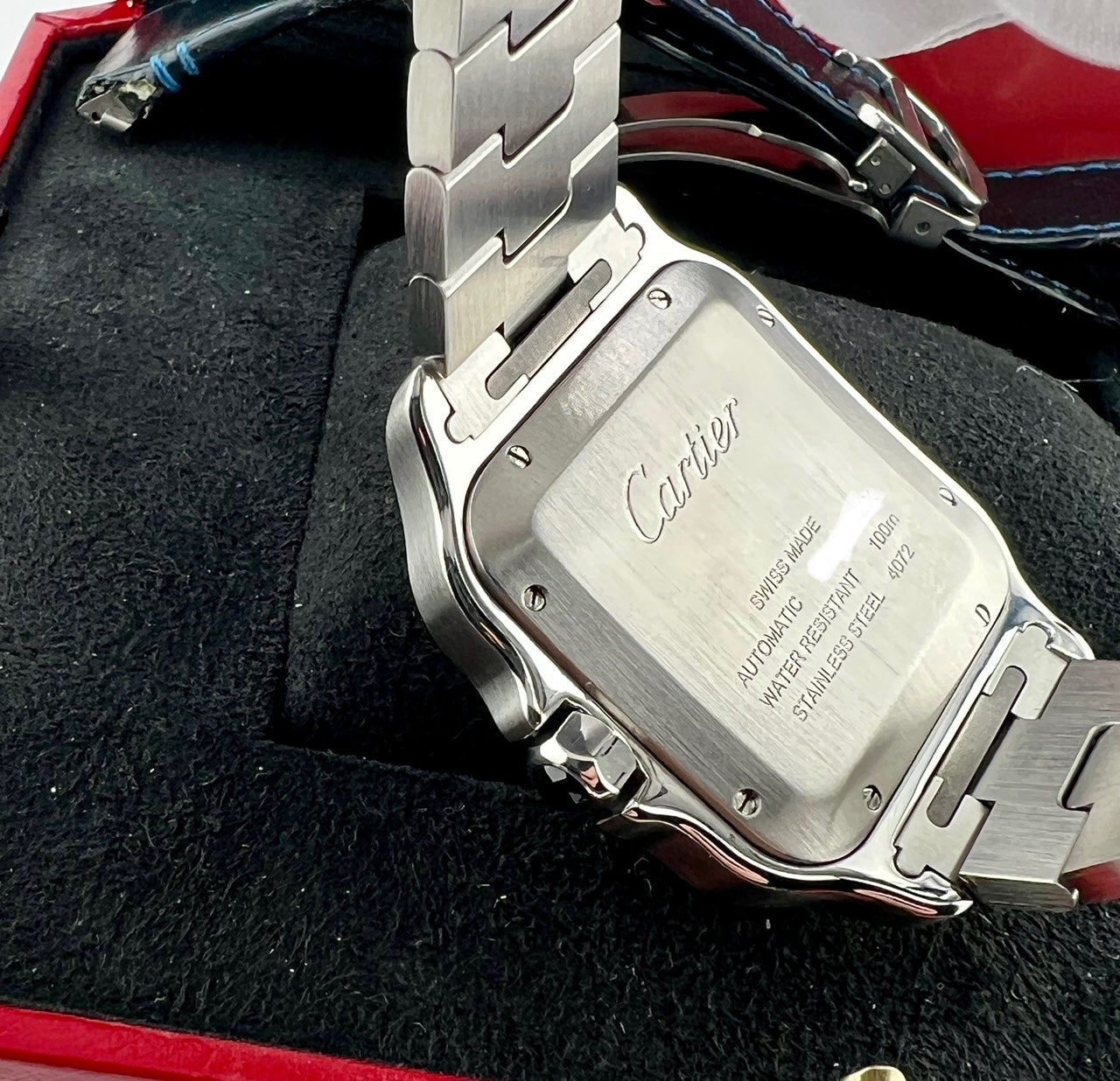 Cartier Santos Large WSSA0013 Blue Dial 2019 Full Set