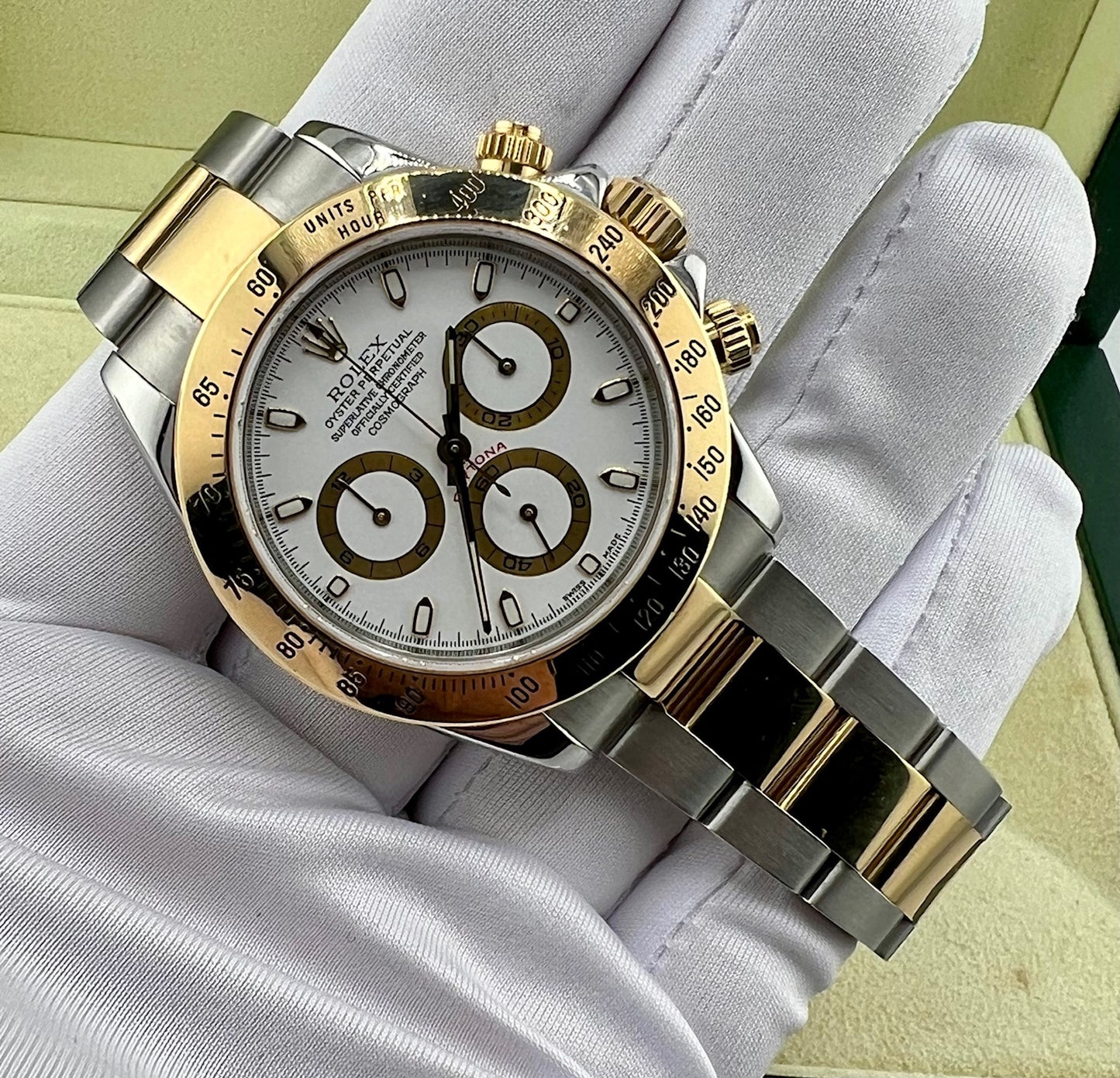 Rolex Daytona 116523 White Dial 2004 Only watch 10links