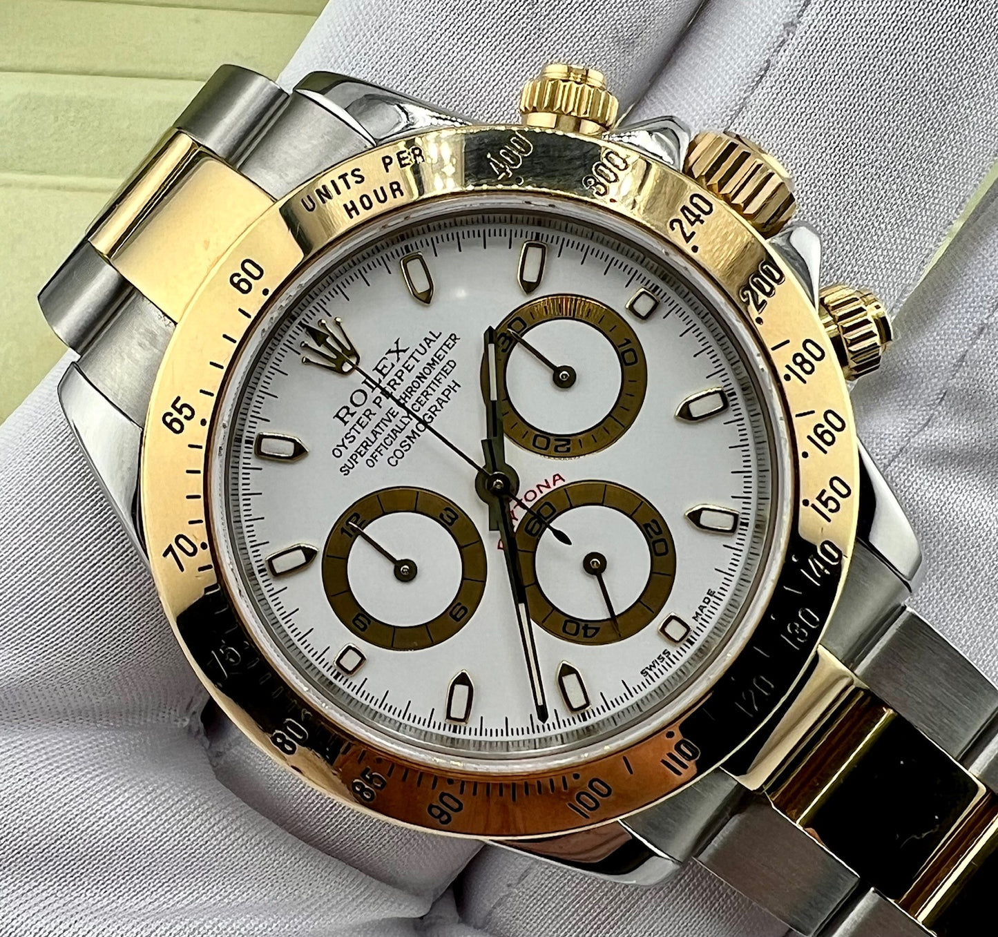 Rolex Daytona 116523 White Dial 2004 Only watch 10links