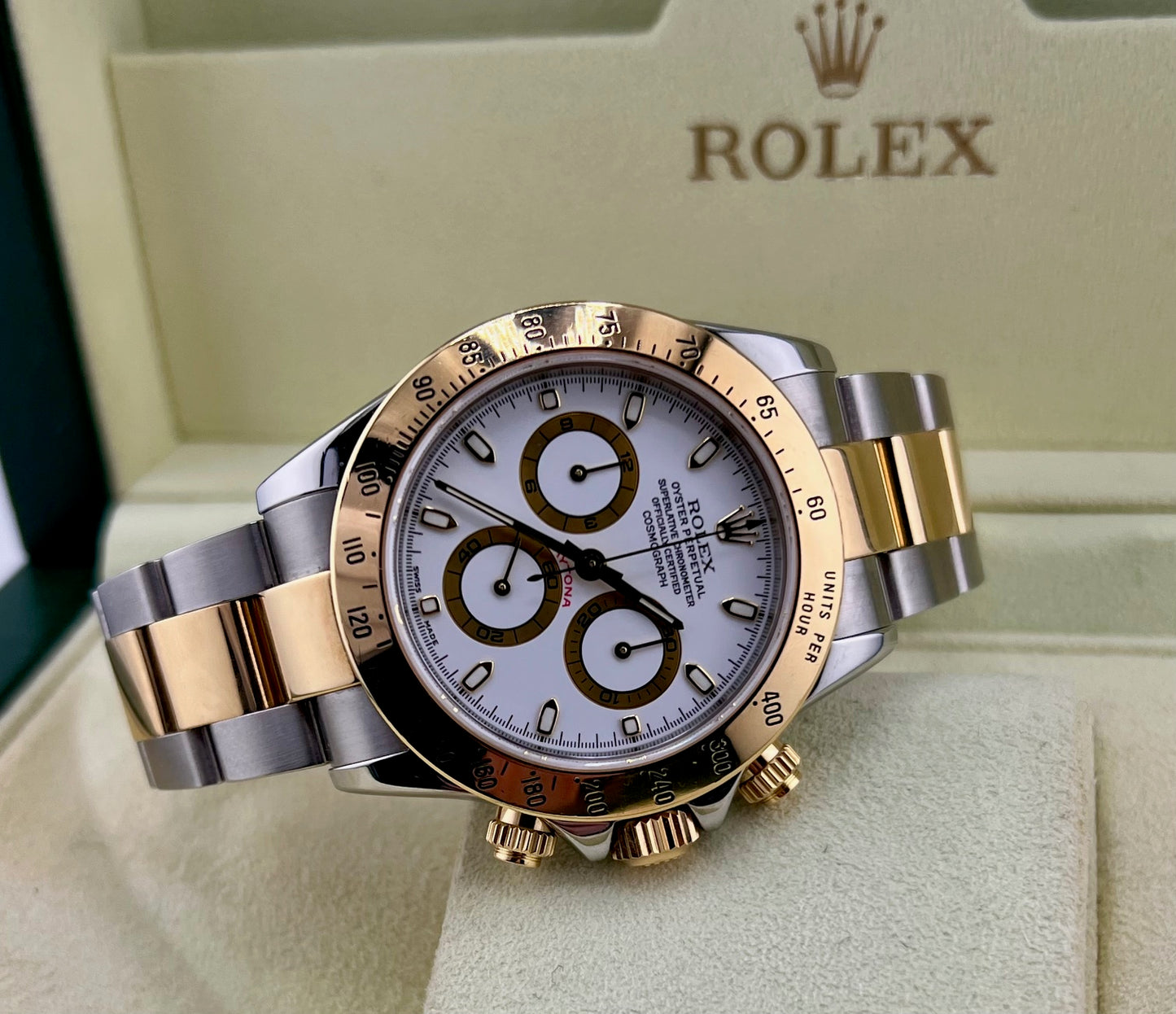 Rolex Daytona 116523 White Dial 2004 Only watch 10links