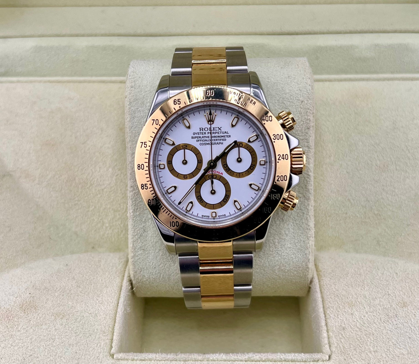 Rolex Daytona 116523 White Dial 2004 Only watch 10links