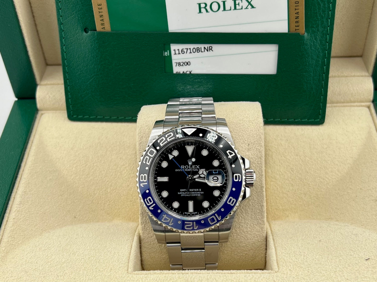 Rolex GMT-Master II "Batman" 116710BLNR 2016 ita