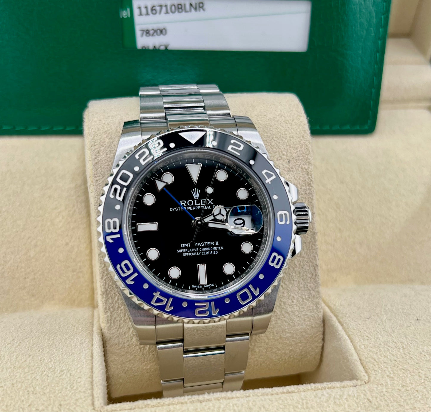 Rolex GMT-Master II "Batman" 116710BLNR 2016 ita