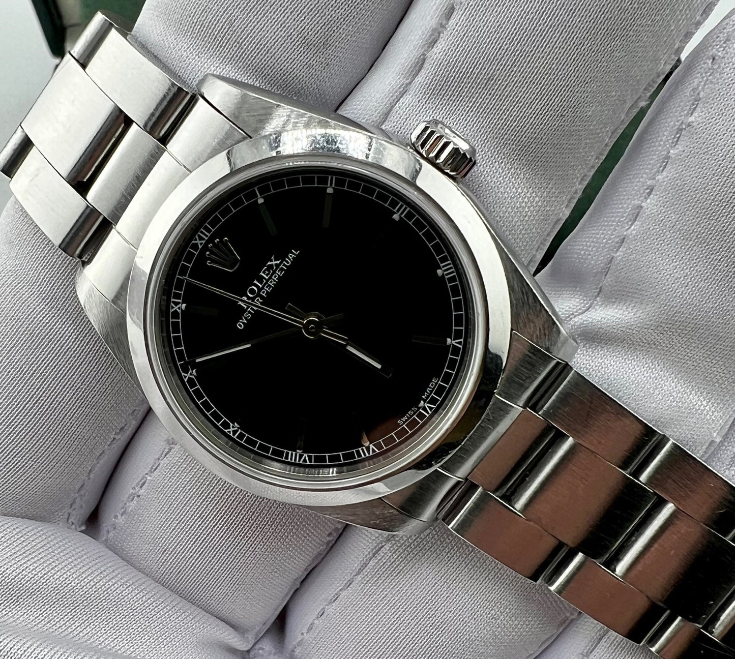 Rolex Oyster Perpetual 31mm 77080 Full Set 2000 Black Dial