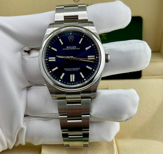 Rolex Oyster Perpetual 41mm 124300 Blue Dial 2022