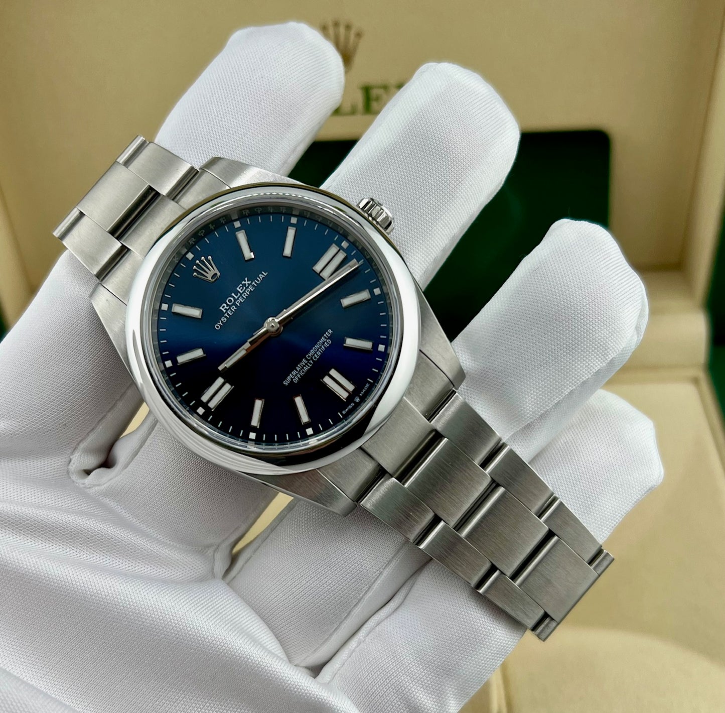 Rolex Oyster Perpetual 41mm 124300 Blue Dial 2024