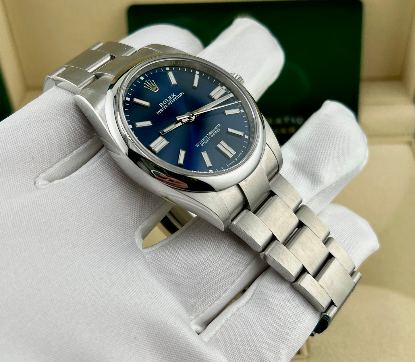 Rolex Oyster Perpetual 41mm 124300 Blue Dial 2024