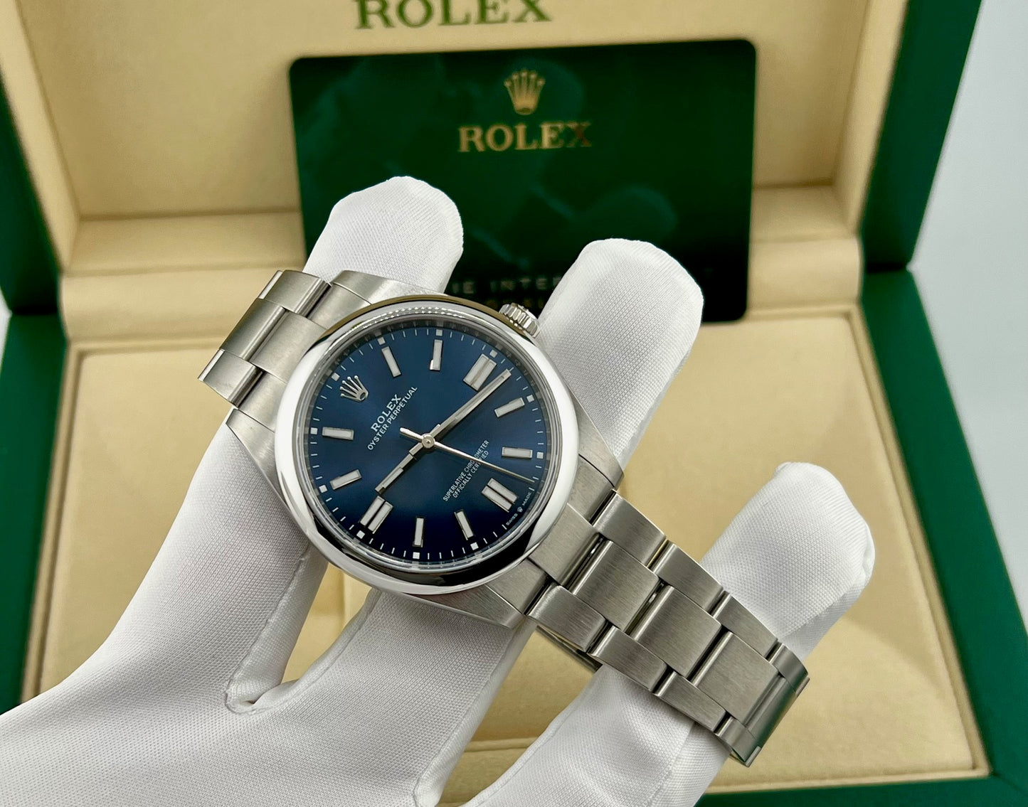 Rolex Oyster Perpetual 41mm 124300 Blue Dial 2024