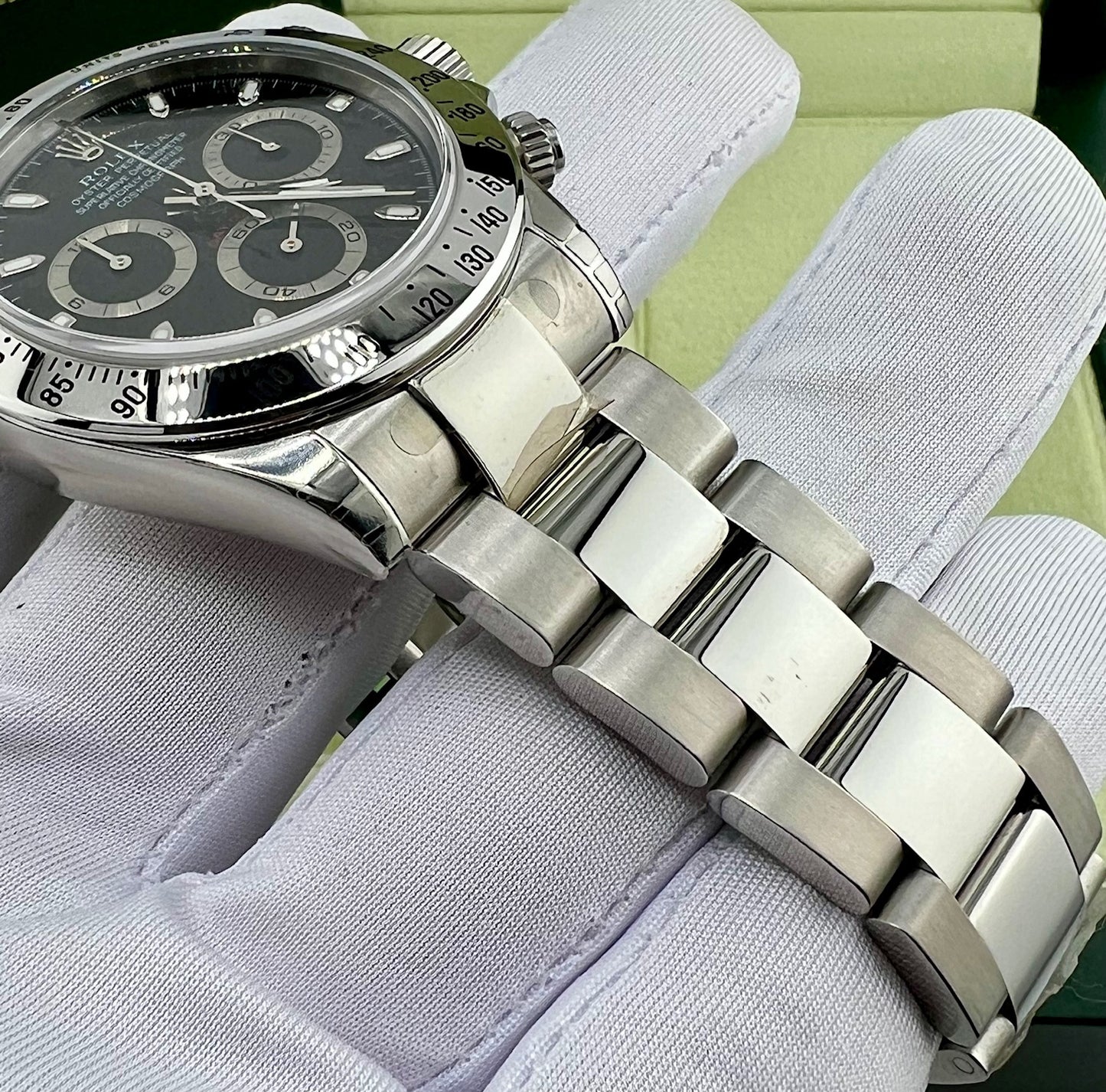 Rolex Daytona 116520 Black Dial 2006 NOS Full Set Full Stickers Ita