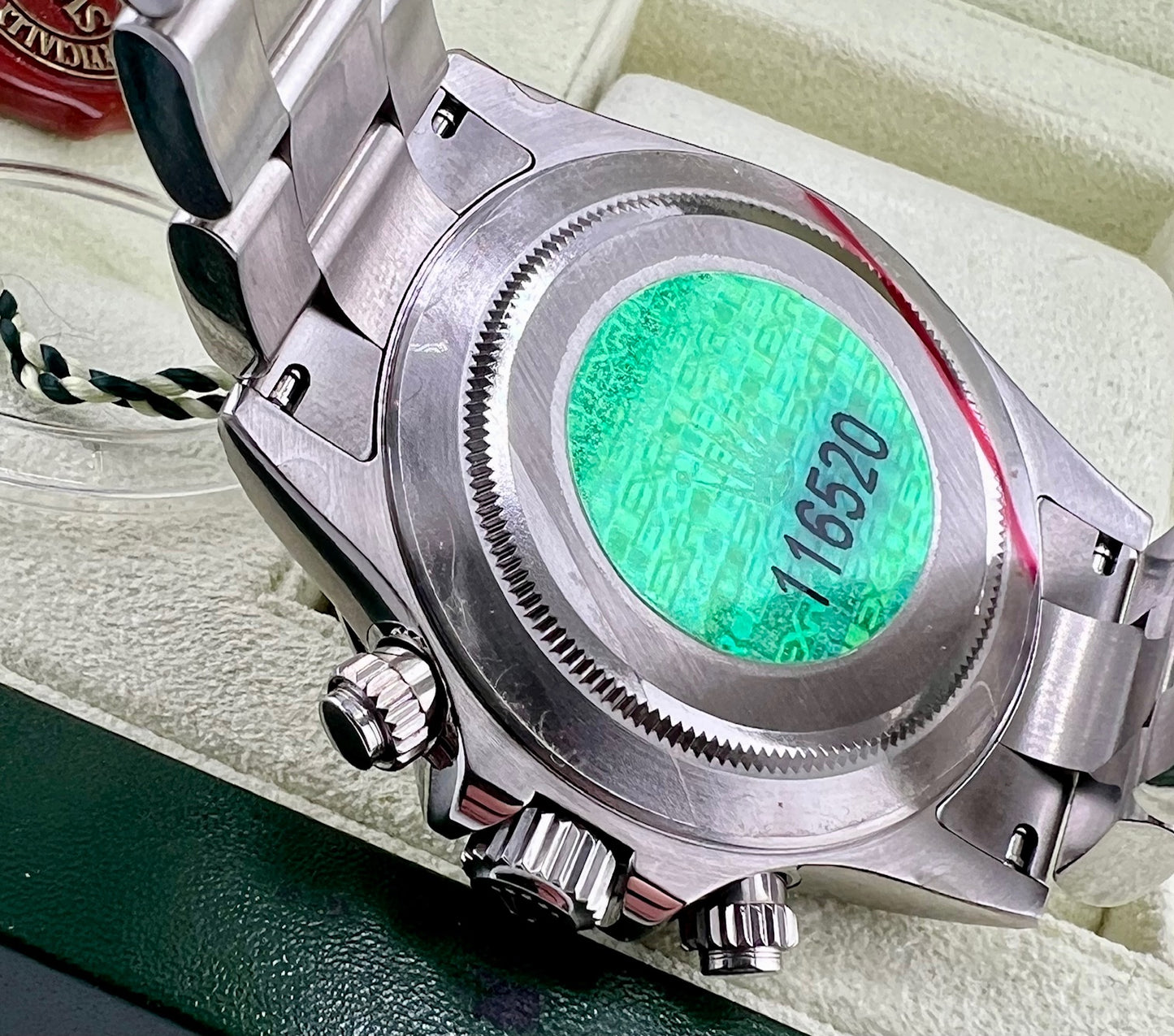 Rolex Daytona 116520 Black Dial 2006 NOS Full Set Full Stickers Ita