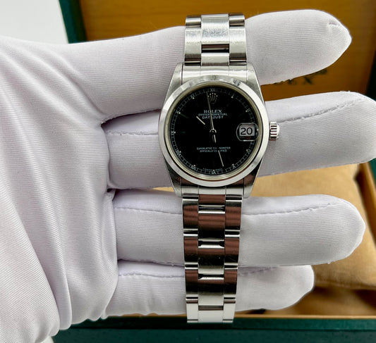 Rolex Datejust 31mm 68240 Black Dial 1992 No paper rolex
