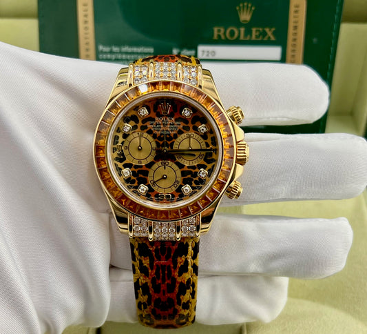 Rolex Daytona 116598SACO Leopard Box&Paper 2006 + Service 2020