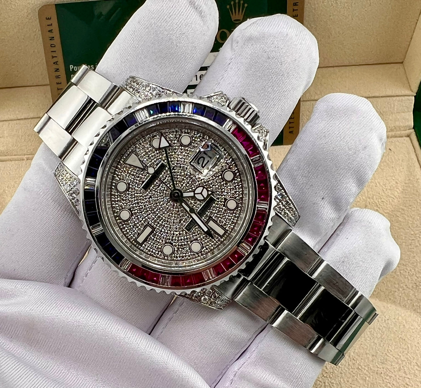 Rolex Gmt Master II 116710LN 2012 Custom Ice