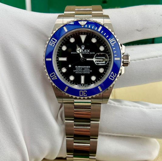 Rolex Submariner Date 41mm 126619LB White Gold 10 links B&P
