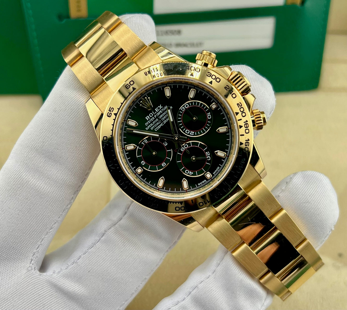 Rolex Daytona 116508 Green Dial 2020 Ita Full Set