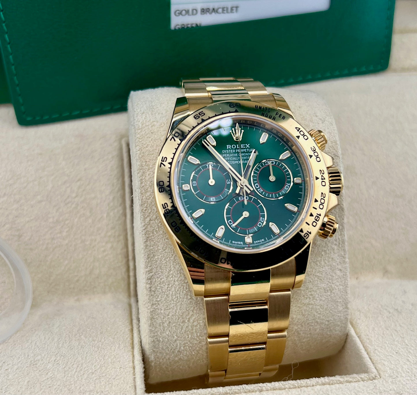 Rolex Daytona 116508 Green Dial 2020 Ita Full Set