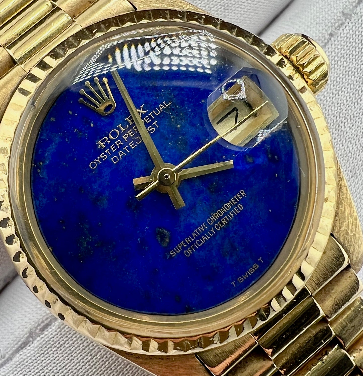 Rolex Lady-Datejust 6917 26mm Lapislazuli Dial President 1978