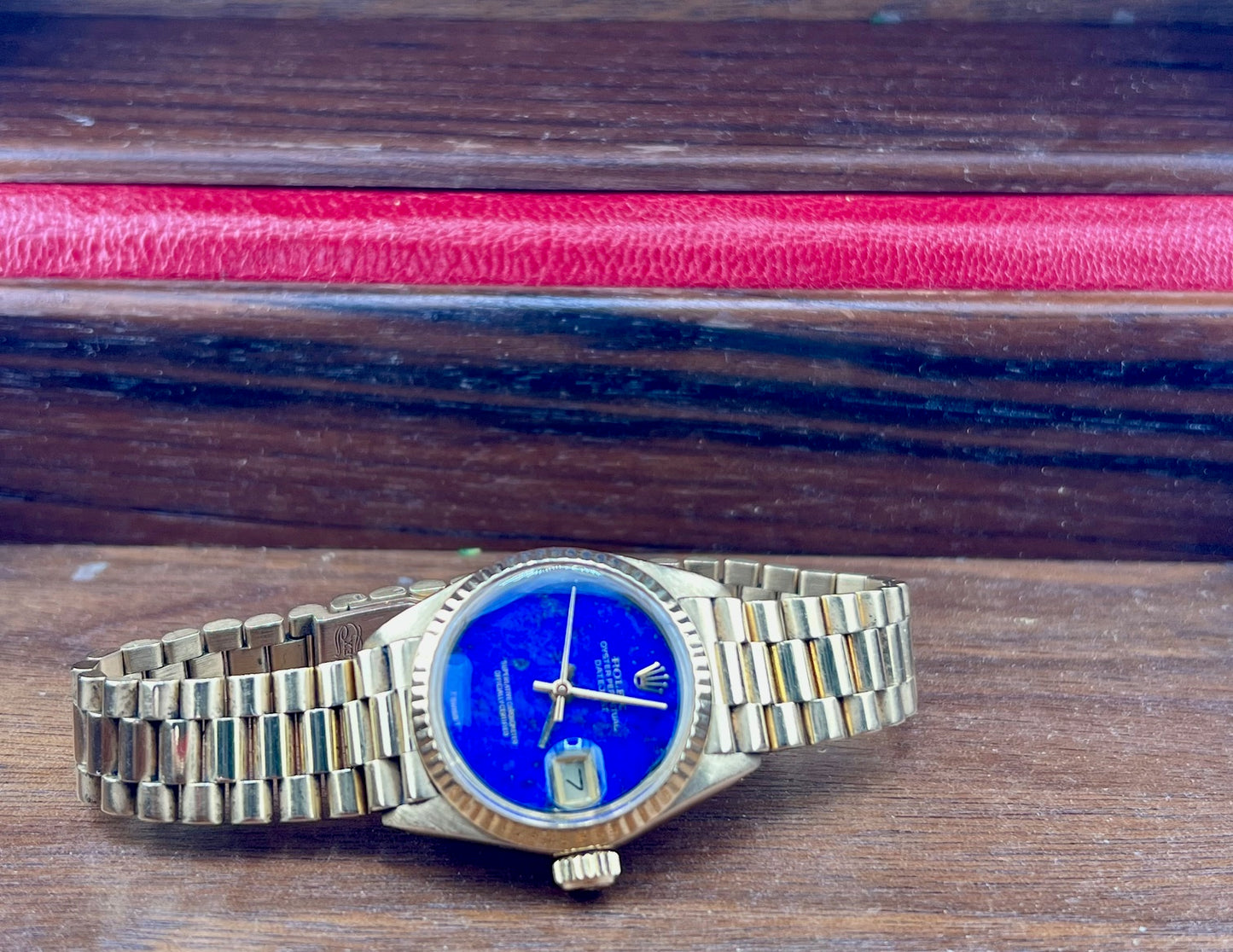 Rolex Lady-Datejust 6917 26mm Lapislazuli Dial President 1978