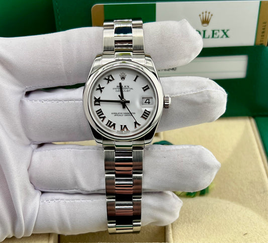 Rolex Datejust 31mm 178240 Bianco Oyster 2016 Full Set