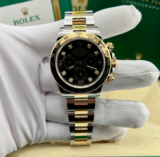 Rolex Daytona 116503 Black Dial Diamond Index 2019