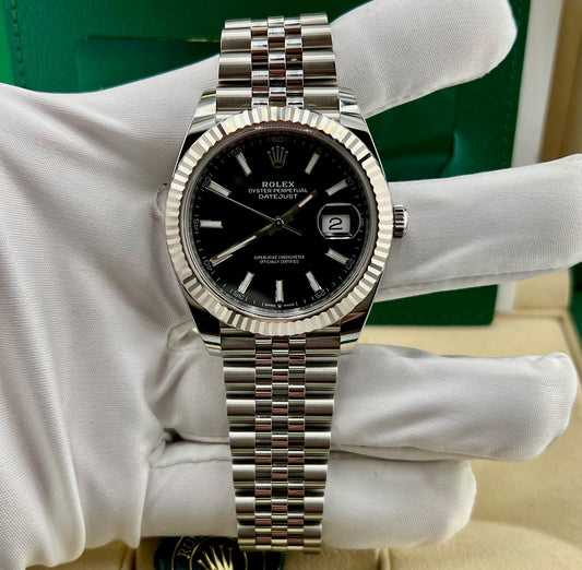 Rolex Datejust 41mm 126334 Black Dial Jubilèe 2024