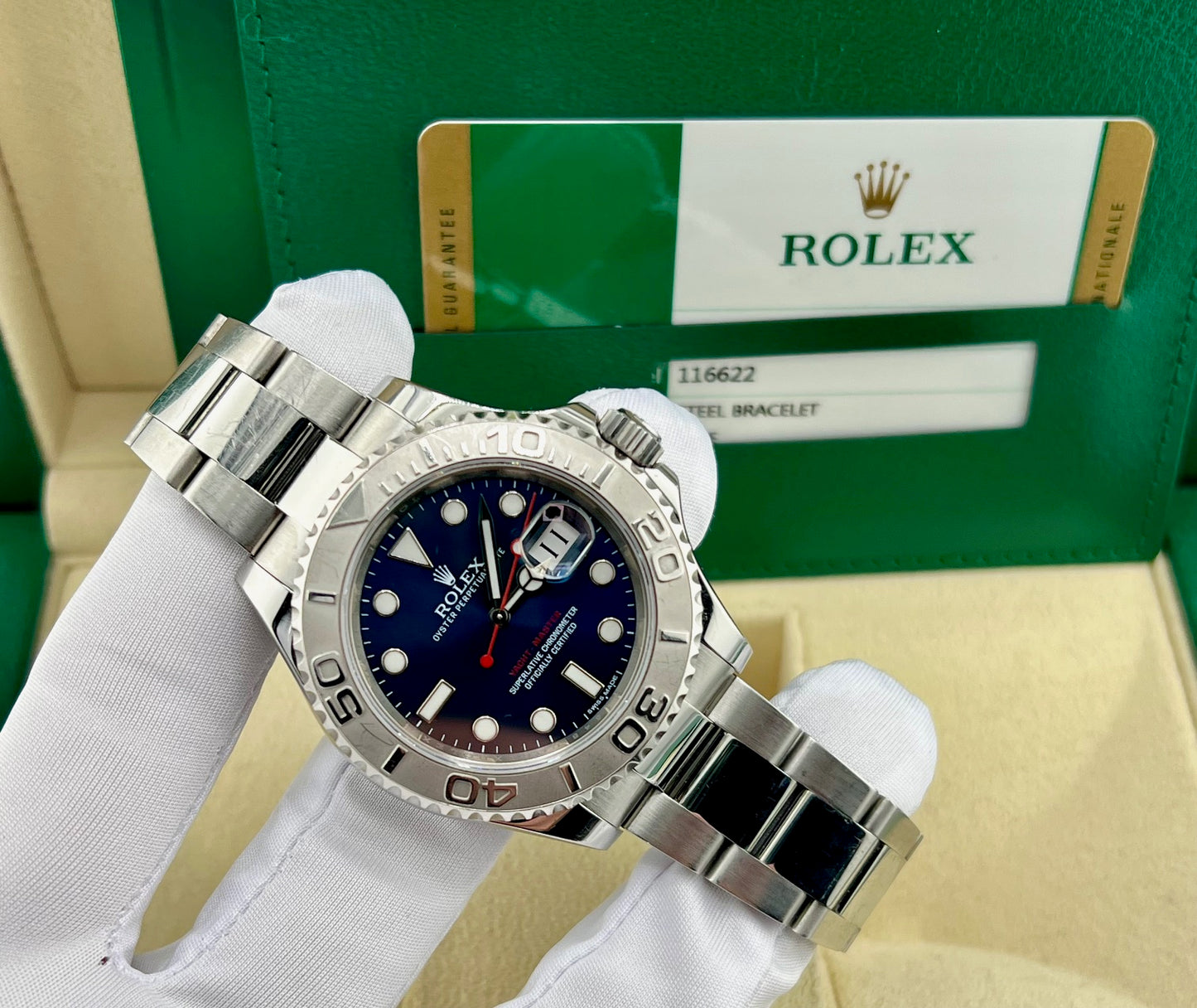 Rolex Yacht-Master 40mm 116622 Blue Dial 2016 Full Set