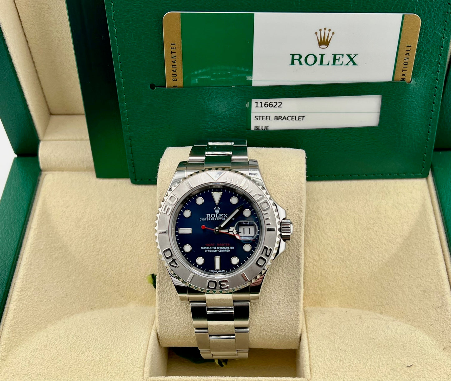 Rolex Yacht-Master 40mm 116622 Blue Dial 2016 Full Set